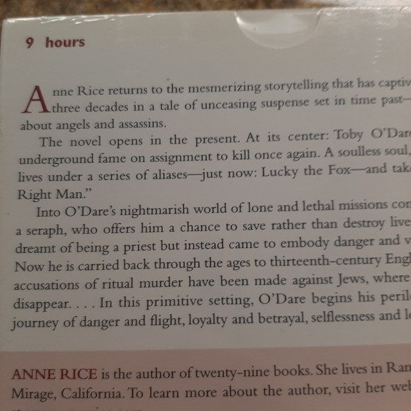 NIB ANNE RICE "ANGEL TIME" AUDIO BOOK. - Picture 5 of 5